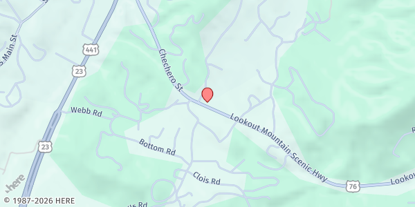 Map showing Rabun County Family Connection at 837 Hwy. 76 #105, Clayton, GA