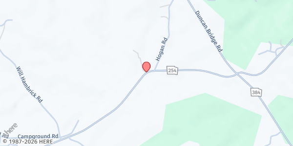 Map showing White County Food Pantry at 1346 GA-254, Cleveland, GA