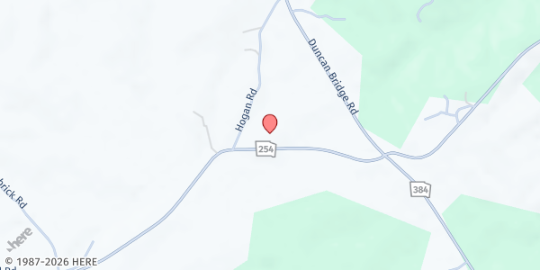 Map showing White County Food Pantry at 1342 GA-254, Cleveland, GA