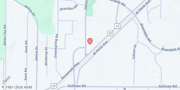 Map showing A Leading Promise Foundation at 2523 Roosevelt Hwy., College Park, GA