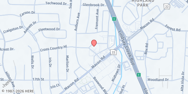 Map showing Enrichment Services Program, Inc. - Main Location at 2601 Cross Country Dr. Suite C, Columbus, GA