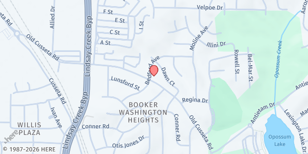 Map showing M. L. Harris United Methodist Church at 4601 Old Cusseta Road, Columbus, GA