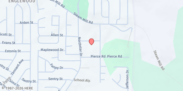Map showing St. James Missionary Baptist Church at 5214 St James St., Columbus, GA