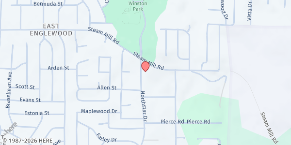 Map showing St. James O.U.T.R.E.A.C.H at 380 Northstar Dr., Columbus, GA