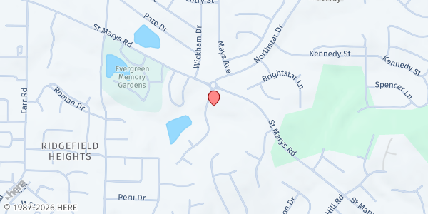 Map showing St. Paul A.ME Church at 4900 St. Mary's Rd., Columbus, GA