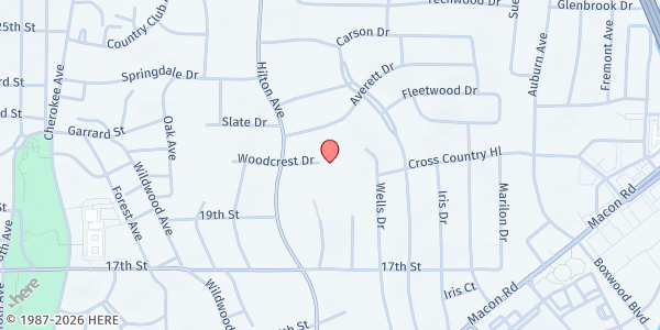 Map showing Wynnton Neighborhood Network at 2100 Hilton Ave., Columbus, GA