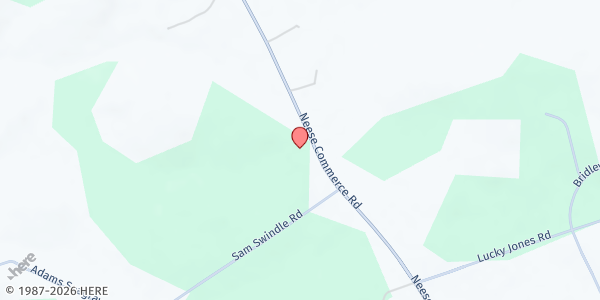 Map showing Freedom Church of God at 3428 Neese Commerce Rd., Commerce, GA