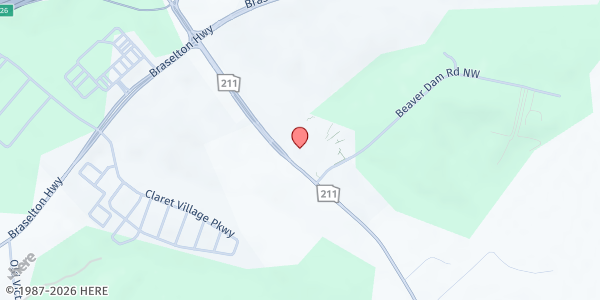 Map showing iServe Ministries - Commerce Distribution at 631 S. Elm St., Commerce, GA