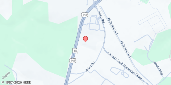 Map showing There's Hope for the Hungry @ Crossroads Worship Center at 365 U.S. 441, Commerce, GA