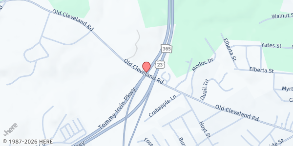 Map showing There's Hope for the Hungry - Crossroads Worship Center at 365 Hwy. 441 S., Commerce, GA