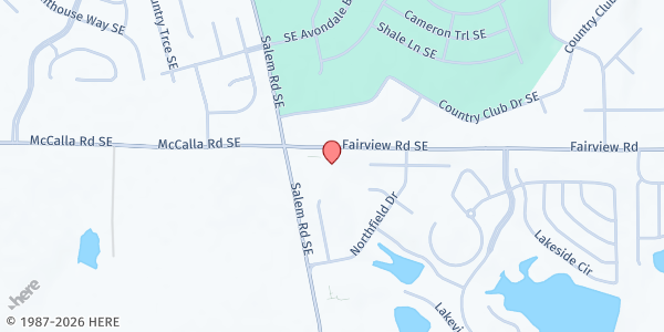 Map showing Chief Cornerstone Community Church at 2900 Salem Rd SE, Conyers, GA
