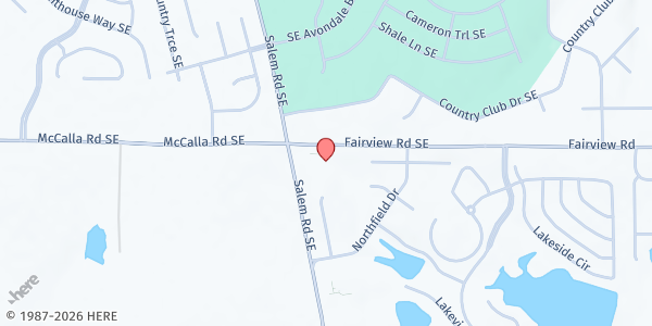 Map showing Chief Cornerstone Community Church at 2900 Salem Rd. SE, Conyers, GA