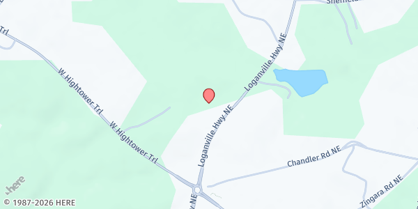 Map showing Presbyterian Church of the Resurrection at 3676 GA-20, Conyers, GA