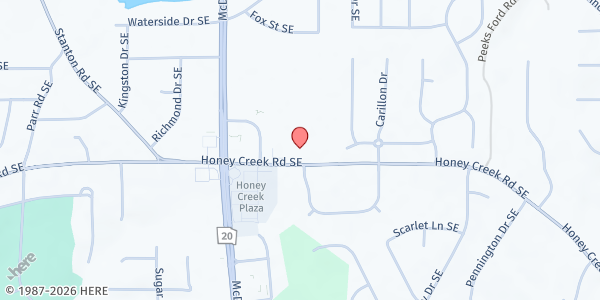 Map showing Unlimited Mind of Freedom, Inc at 1066 Honey Creek Road SE, Conyers, GA