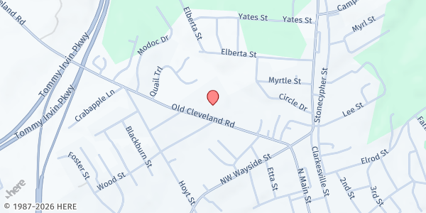 Map showing Cornelia Elementary School at 375 Old Cleveland Rd., Cornelia, GA