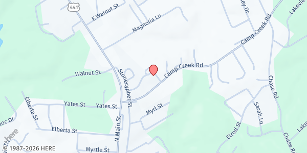 Map showing Northeast Georgia Food Pantry at 1001 Star Place, Cornelia, GA