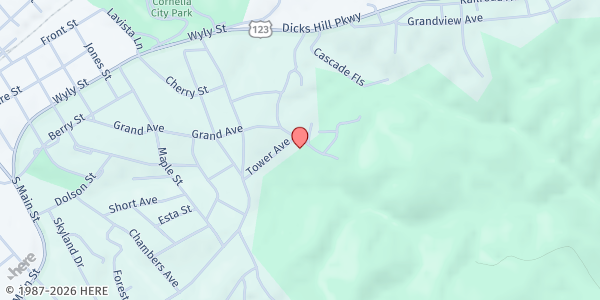 Map showing The Everyday Good (Habersham F2K) at 358 Sunrise Circle, Cornelia, GA