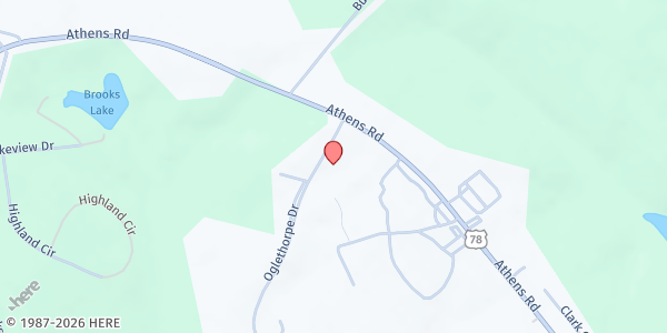 Map showing Oglethorpe Senior Center at 19 Oglethorpe Drive, Crawford, GA