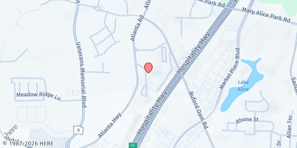 Map showing Because Mom Collective - Cumming at 102 Colony Park Dr, Cumming, GA