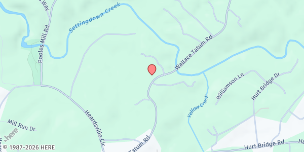 Map showing Hightower Baptist Association Food & Clothing Bank at 8630 Wallace Tatum Rd., Cumming, GA