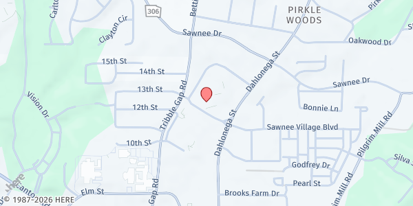 Map showing MSG Foundation Pantry at Otwell Middle School at 605 Tribble Gap Rd., Cumming, GA