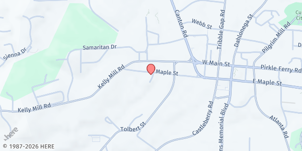 Map showing Senior Services at Social Circle Apartments at 102 Social Circle, Cumming, GA