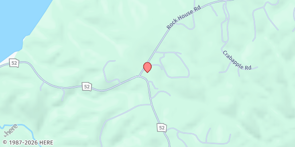 Map showing Community Helping Place Inc at 1127 GA-52, Dahlonega, GA