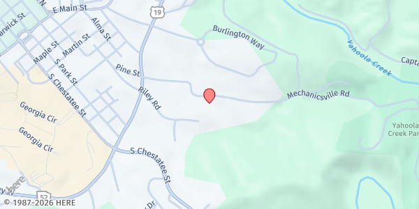 Map showing Lumpkin County Senior Center at 266 Mechanicsville Rd., Dahlonega, GA
