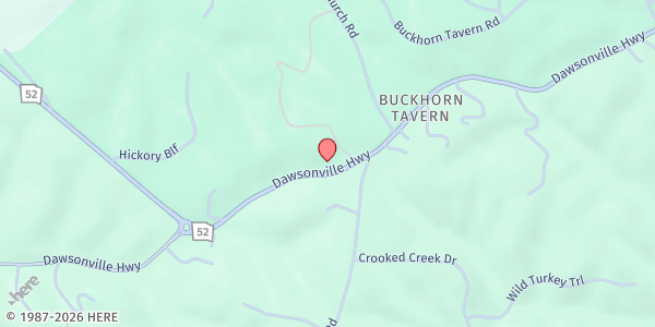 Map showing There's Hope for the Hungry - Dahlonega Assembly of God at 2152 Dawsonville Hwy., Dahlonega, GA