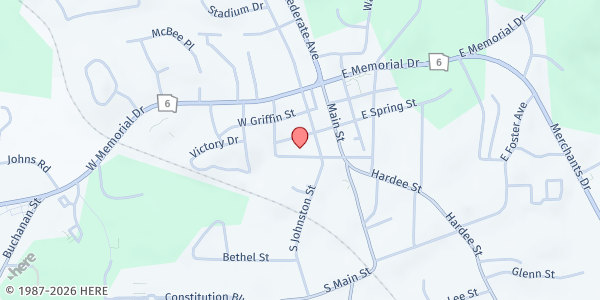 Map showing Shiloh Missionary Baptist Church at 209 West Cooper Avenue, Dallas, GA
