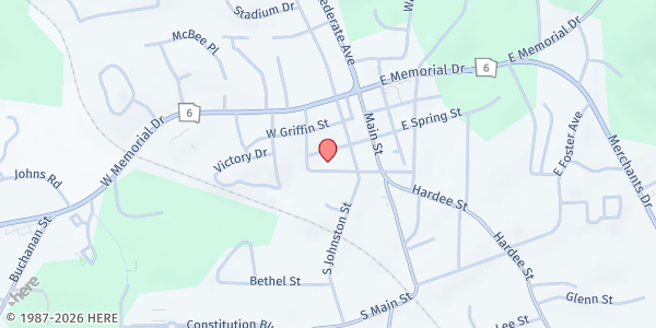 Map showing There's Hope for the Hungry Inc. - Dallas - Shiloh Baptist at 209 W Cooper Ave, Dallas, GA