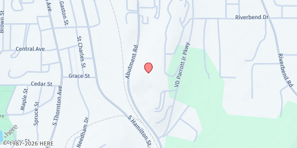 Map showing Church on The Hill at 1035 Abutment Rd., Dalton, GA