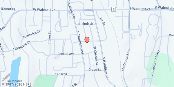 Map showing Dalton's Greater Works at 1001 S Thornton Ave, Dalton, GA
