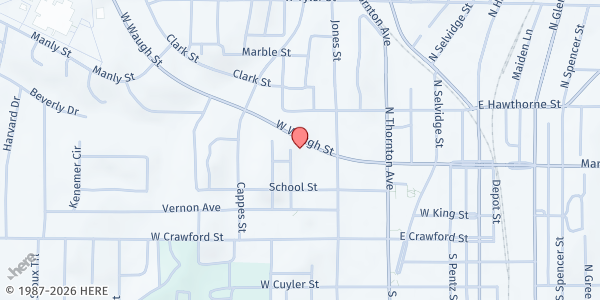 Map showing Northwest Georgia Area Agency on Aging - Main Office at 503 W. Waugh St., Dalton, GA