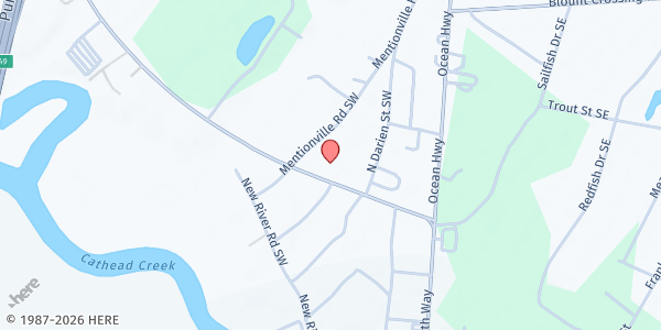 Map showing Darien UMC at 14213 GA-251, Darien, GA