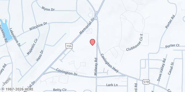 Map showing Atlanta Belvedere SDA Church at 3567 Covington Highway, Decatur, GA