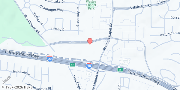 Map showing Changing a Generation Atlanta at 4191B Snapfinger Woods Drive, Decatur, GA