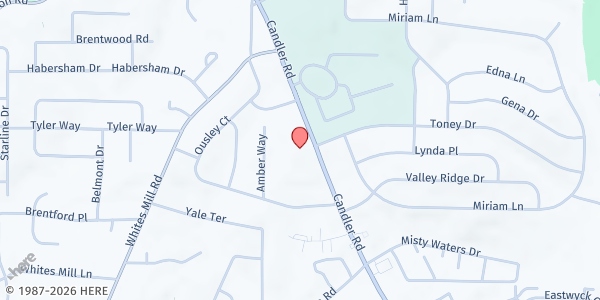 Map showing Decatur Seventh Day Adventist Church at 2321 Candler Road, Decatur, GA