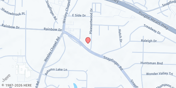 Map showing First African CDC-New Piney Grove at 2580 Snapfinger Rd, Decatur, GA