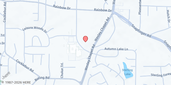 Map showing Higher Calling Foundation, INC - Decatur at 2901 Wesley Chapel Road, Decatur, GA