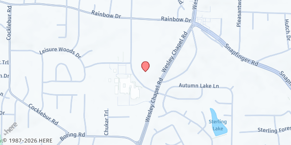 Map showing Higher Calling Foundation, INC - Decatur at 2901 Wesley Chapel Road, Decatur, GA