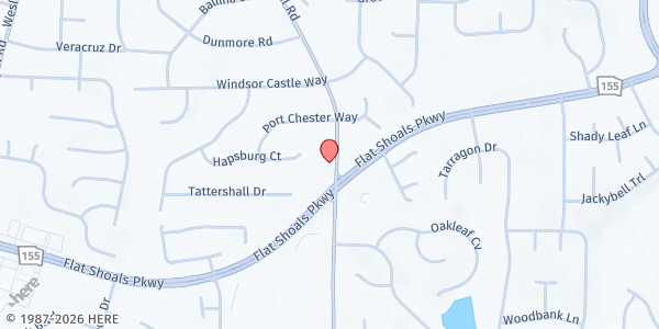 Map showing Kelley Chapel UMC at 3411 Kelley Chapel Rd., Decatur, GA