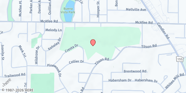 Map showing SVDP-St Peter & Paul Catholic Church at 2560 Tilson Rd., Decatur, GA