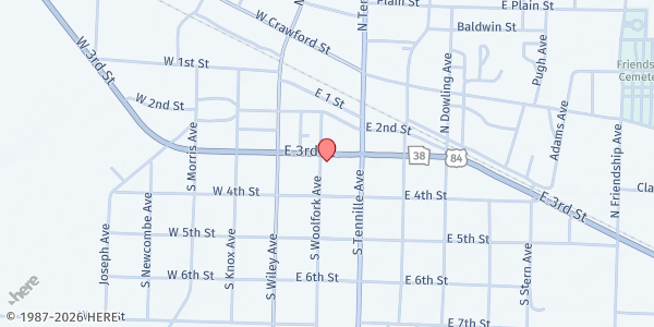 Map showing Friendship Methodist Church at 201 East 3rd Street, Donalsonville, GA