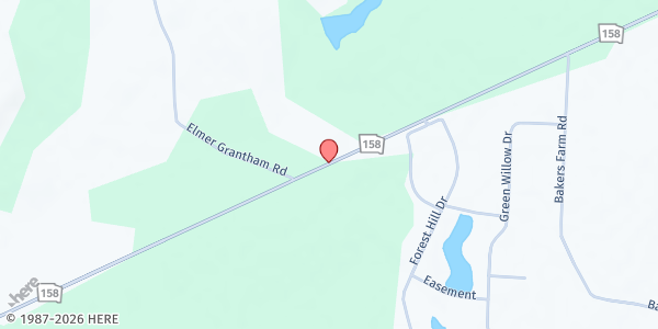 Map showing Lax Holiness Baptist Church at 6793 Georgia 158, Douglas, GA