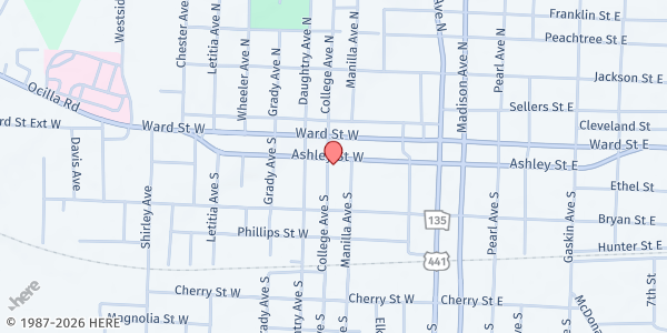 Map showing Seed for Sowing International, Inc - Douglas at 202 South College Avenue, Douglas, GA