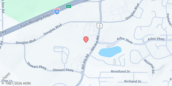 Map showing Life Tools - The Pantry at 9633 GA-5, Douglasville, GA