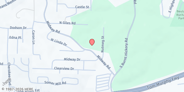 Map showing Midway Community Resource Center at 4152 Midway Road, Douglasville, GA