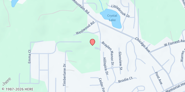 Map showing MUST Ministries Mobile Pantry - Next Step Community Center at 8271 Cedar Mountain Road, Douglasville, GA