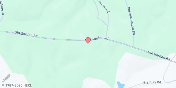 Map showing New Seasons Worship Center at 6750 Old Gordon Rd., Dry Branch, GA